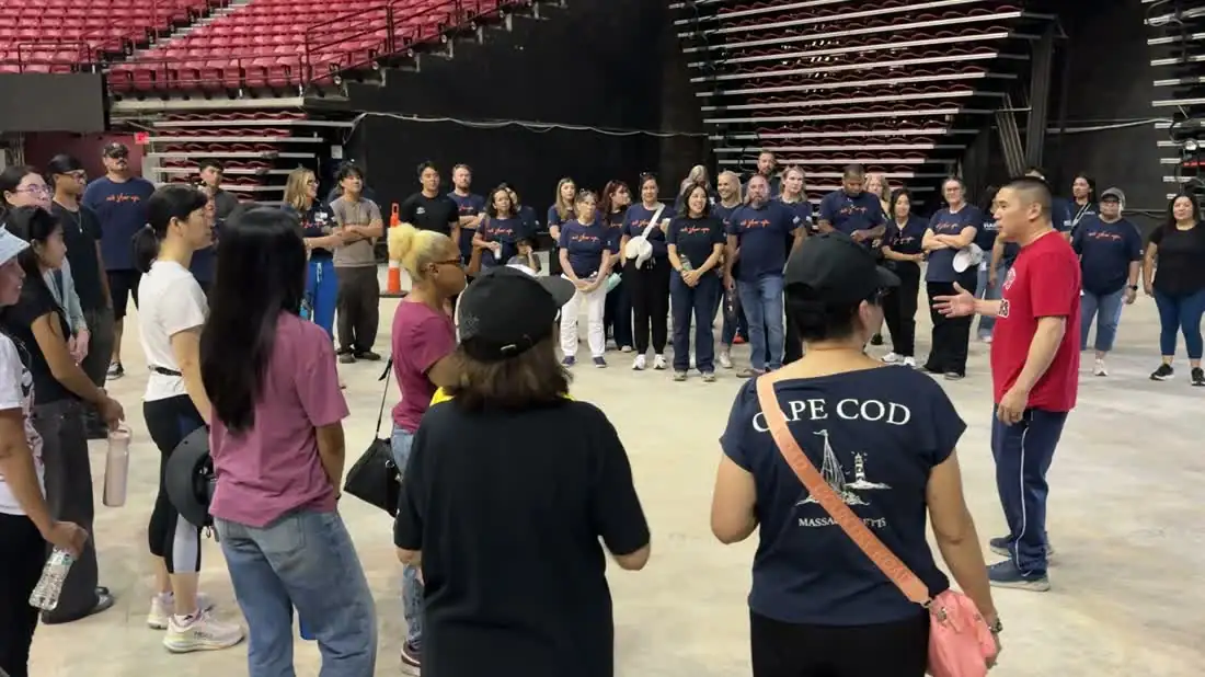 Video from Pack the Mack 2026 setup day.